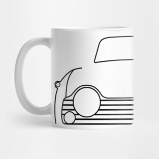 Triumph TR5 classic car outline graphic (black) Mug